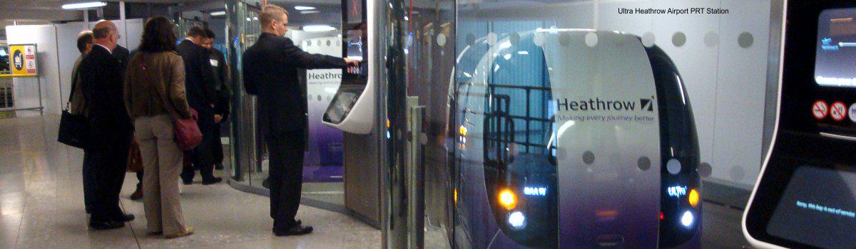Personal Rapid Transit Station in Heathrow international Airport
